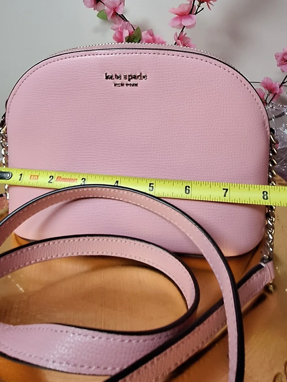Kate Spade New York Pink Pebbled Leather Crossbody